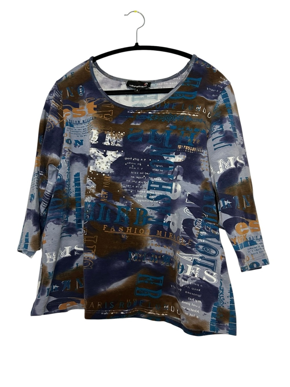 Y2K Graphic Scoop Neck Women’s Top